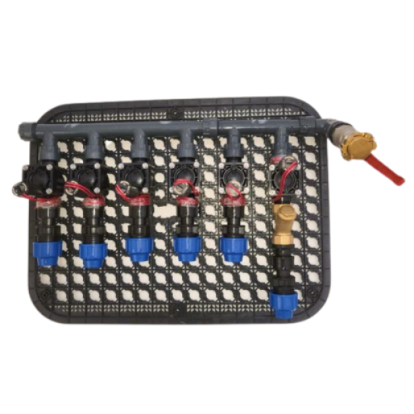 Vormontierte Einheit *9V DC*, 32 mm, Magnetventile Hunter PGV mit Ventilgitter Schmutzfänger